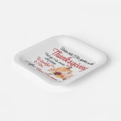 Assiettes En Carton Psaume 100:4 Entre dans ses portes avec Thanksgivi (Angulaire)