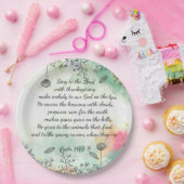 Assiettes En Carton Psaume 147 (Fête)