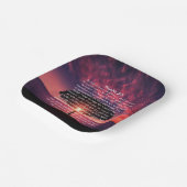 Assiettes En Carton Psaume 23 Arbre Silhouette Couché de Soleil (Angulaire)