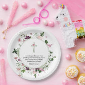 Assiettes En Carton Psaume floral rose 139:14 (Fête)