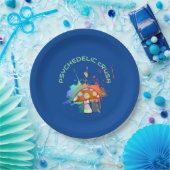 Assiettes En Carton Psychédélique Boho Retro Party Amanita Champhroom (Fête)