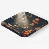 Assiettes En Carton Pub De Fête Avec Boisson Ancien (Angulaire)