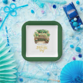 Assiettes En Carton Pub St. Patrick's Day Personnalisé Aquarelle (Fête)