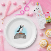 Assiettes En Carton Puffin à main fine (Fête)