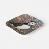 Assiettes En Carton Puffin Et Fleurs Éthridées De Mer William Morris (Angulaire)