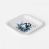 Assiettes En Carton Puffin Splash, sur mesure (Angulaire)