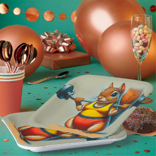 Assiettes En Carton Puissance des écureuils