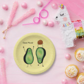 Assiettes En Carton Puits vert encourageant drôle d'appui renversé (Fête)