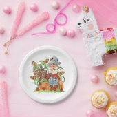 Assiettes En Carton Pumpkins Apples Hayrides Paper Plates (Fête)