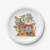 Assiettes En Carton Pumpkins Apples Hayrides Paper Plates (Devant)