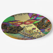 Assiettes En Carton Purim Esther Célébration Art Imprimer Plaque papie (Angle)