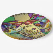 Assiettes En Carton Purim Esther Célébration Art léger Imprimer (Angle)