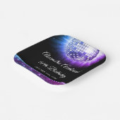 Assiettes En Carton Purple 60e anniversaire Disco Ball 70's (Angulaire)