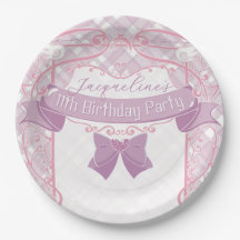 Purple Art Nouveau Princess Birthday
