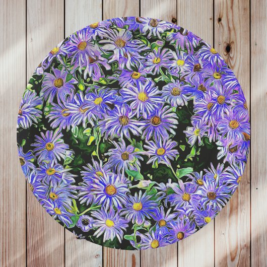 Assiettes En Carton Purple Daisies Galore