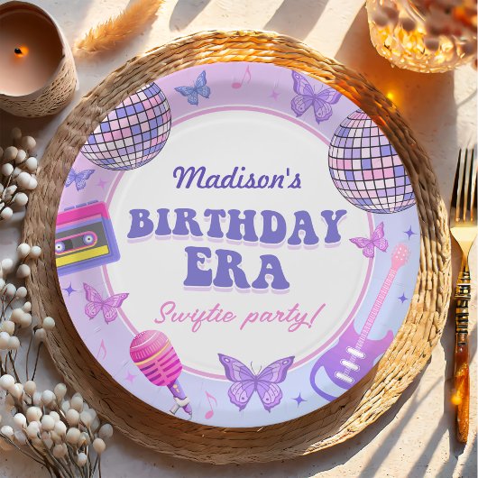 Assiettes En Carton Purple Disco Dans Mon Anniversaire Anniversaire