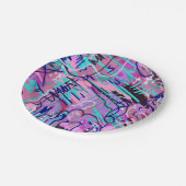 Assiettes En Carton Purple Dream Expressive Impression Abstraite (Angle)