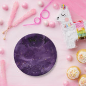 Assiettes En Carton Purple Galaxy Series Design 8 (Fête)