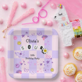 Assiettes En Carton Purple Pop Music Entre Ado Invitation Anniversaire (Fête)
