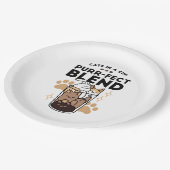 Assiettes En Carton Purr-fect Blend : Cat and Coffee Art for Pet Lover (Angle)