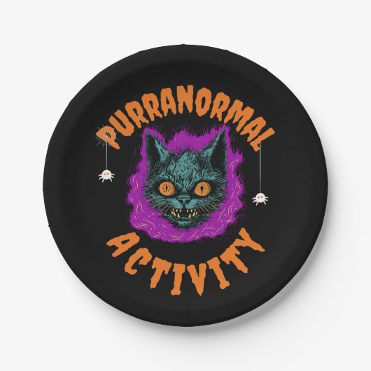 Assiettes En Carton 🎃 Purranormal Party! 🕸️ (Devant)