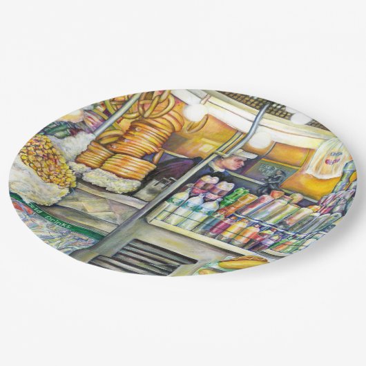 Assiettes En Carton Pushcart Paradise (Angle)