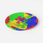 Assiettes En Carton Puzzles de plaque de papier (Angle)