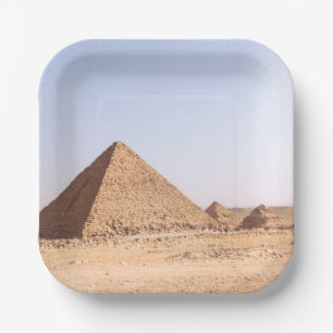 Assiettes En Carton Pyramides d'Égypte