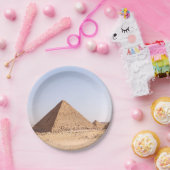 Assiettes En Carton Pyramides d'Égypte (Fête)