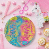 Assiettes En Carton PYTHON - moderne fractale décorative - (Fête)