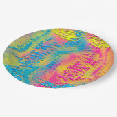 Assiettes En Carton PYTHON - moderne fractale décorative - (Angle)