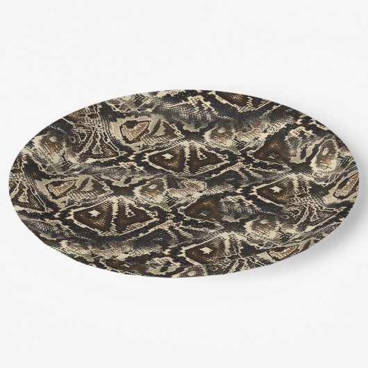 Assiettes En Carton Python Skin (Angle)