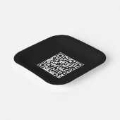 Assiettes En Carton QR Code Moderne minimaliste Entreprise (Angulaire)