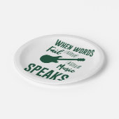 Assiettes En Carton Quand les mots ne parlent pas musique parler (Angle)