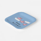 Assiettes En Carton Quand les porcs volent une retraite amusante (Angulaire)
