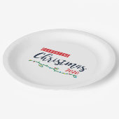 Assiettes En Carton Quarantaine Plaque papier Noël 2020 (Angle)