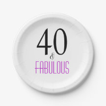 Quarantième plaque à papier de fête d'anniversaire