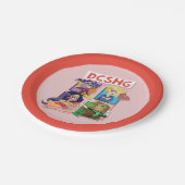 Assiettes En Carton Quartet Filles DC Super Hero (Angle)