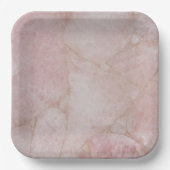 Assiettes En Carton Quartz rose (Recto)