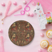 Assiettes En Carton Quatre bouddhas dans le bouddhisme terrestre pur (Fête)