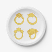 Assiettes En Carton Quatre cercles (Devant)