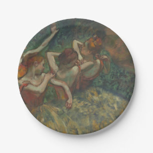 Assiettes En Carton Quatre danseuses, peinture impressionniste, Edgar