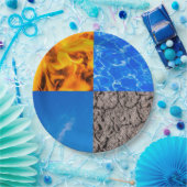 Assiettes En Carton Quatre éléments (Fête)