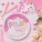Assiettes En Carton quatre est si doux Pink Frosting (Fête)