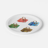 Assiettes En Carton Quatre Plaques de papier pour valises (Angle)