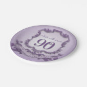 Assiettes En Carton quatre-vingt-dixième Cadre de cru de célébration (Angle)