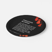 Assiettes En Carton QUE LE SEIGNEUR VOUS BÉNISSE Numéros 6 Noël (Angle)