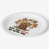 Assiettes En Carton Que les cadeaux soient avec vous (Angle)