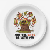 Assiettes En Carton Que les cadeaux soient avec vous (Devant)