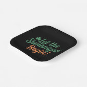 Assiettes En Carton Que Les Shenanigans Commencent Un St patrick Irlan (Angulaire)